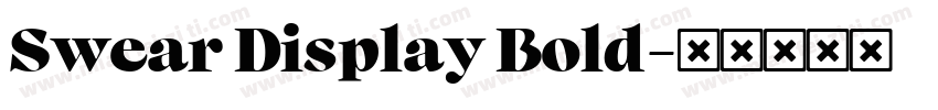 Swear Display Bold字体转换